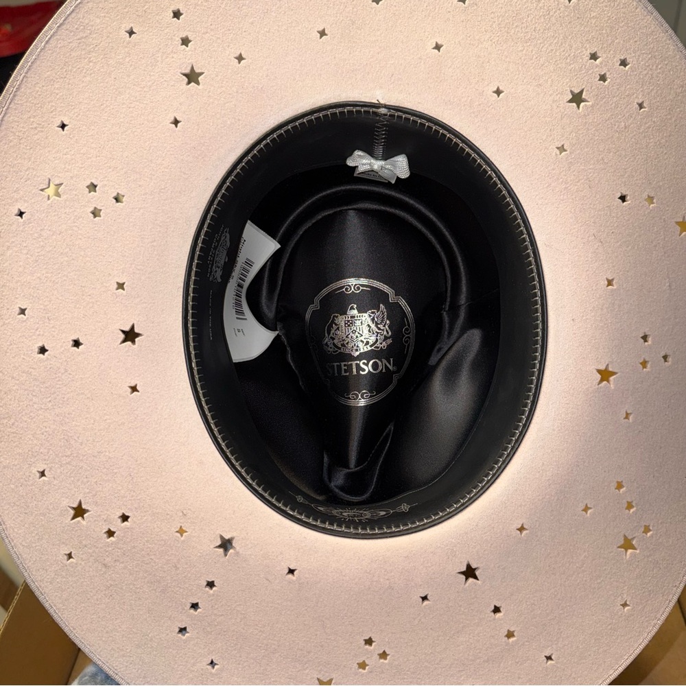 NEW Stetson Seeker Collection 'Night Sky' Cowboy Hat - Powder Pink Size S - Picture 9 of 14